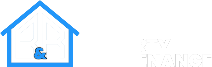 B&R Property Maintenance colour logo white text
